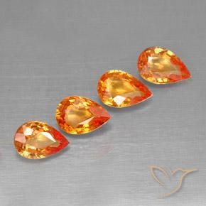 Shop natural 1.91ct Orange rougeâtre Saphir gems, En forme de poire, from Tanzanie at GemSelect. In stock, global shipping!