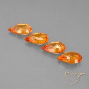 Shop natural 1.91ct Orange rougeâtre Saphir gems, En forme de poire, from Tanzanie at GemSelect. In stock, global shipping!