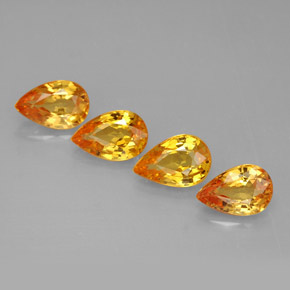 Achetez naturel ct jaune saphir gems, en forme de poire, en provenance tanzanie (songea) chez gemselect. en stock, livraison internationale!