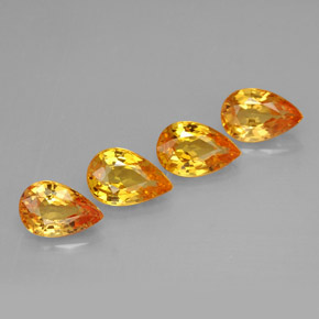 Achetez naturel ct jaune saphir gems, en forme de poire, en provenance tanzanie (songea) chez gemselect. en stock, livraison internationale!