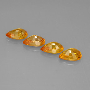 Achetez naturel ct jaune saphir gems, en forme de poire, en provenance tanzanie (songea) chez gemselect. en stock, livraison internationale!