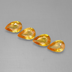 Achetez naturel ct jaune saphir gems, en forme de poire, en provenance tanzanie (songea) chez gemselect. en stock, livraison internationale!