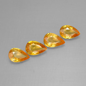 Achetez naturel ct jaune saphir gems, en forme de poire, en provenance tanzanie (songea) chez gemselect. en stock, livraison internationale!