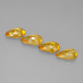 Achetez naturel ct jaune saphir gems, en forme de poire, en provenance tanzanie (songea) chez gemselect. en stock, livraison internationale!