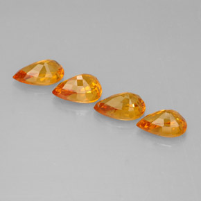 Achetez naturel ct jaune saphir gems, en forme de poire, en provenance tanzanie (songea) chez gemselect. en stock, livraison internationale!