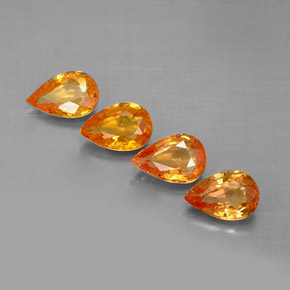 Achetez naturel ct orange saphir gems, en forme de poire, en provenance tanzanie chez gemselect. en stock, livraison internationale!