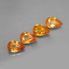 Achetez naturel ct orange saphir gems, en forme de poire, en provenance tanzanie chez gemselect. en stock, livraison internationale!