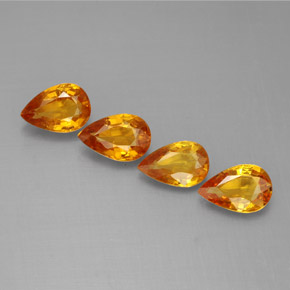 Achetez naturel 1,95ct jaune saphir gems, en forme de poire, en provenance tanzanie chez gemselect. en stock, livraison internationale!