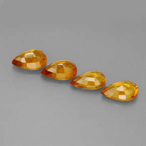 Achetez naturel 1,95ct jaune saphir gems, en forme de poire, en provenance tanzanie chez gemselect. en stock, livraison internationale!