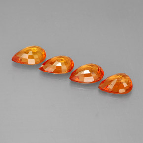 Achetez naturel ct orange saphir gems, en forme de poire, en provenance tanzanie chez gemselect. en stock, livraison internationale!