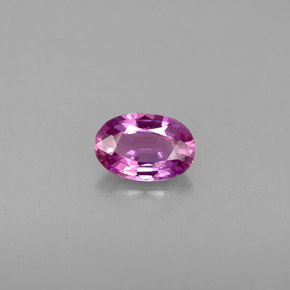 Saphir pourpre naturelle coupe ovale, 0,60 ct, VVS-VS
