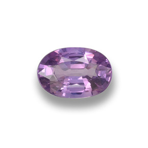 Saphir violet naturelle coupe ovale, 0,52 ct, VVS-VS