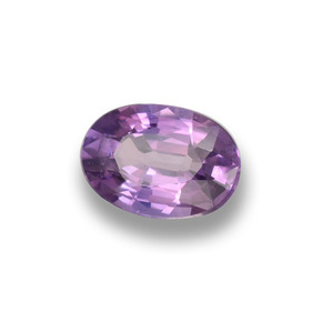 Saphir violet naturelle coupe ovale, 0,52 ct, VVS-VS