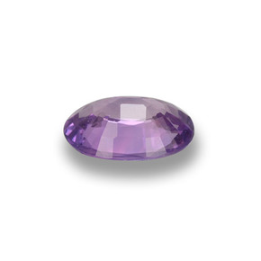 Saphir violet naturelle coupe ovale, 0,52 ct, VVS-VS