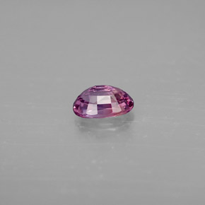 Saphir violet naturelle coupe ovale, 0,71 ct, VVS-VS