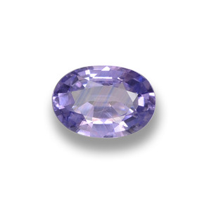 Saphir violet naturelle coupe ovale, 0,55 ct, VS