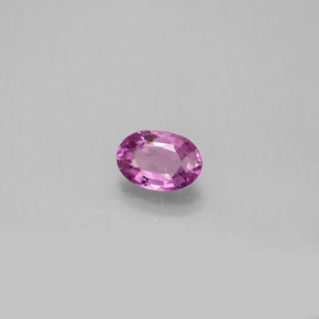 Saphir rose naturelle coupe ovale, 0,58 ct, VVS-VS