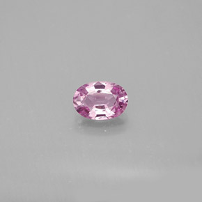 Saphir rose naturelle coupe ovale, 0,56 ct, VVS-VS