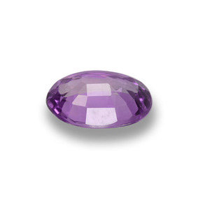 Saphir violet naturelle coupe ovale, 0,59 ct, VS