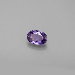 Saphir violet naturelle coupe ovale, 0,54 ct, VS