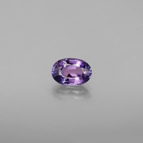 Saphir violet naturelle coupe ovale, 0,64 ct, VVS-VS