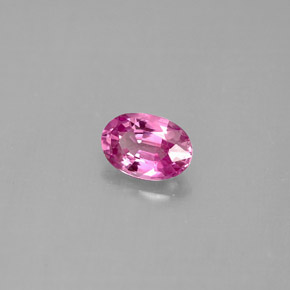 Saphir rose naturelle coupe ovale, 0,59 ct, VS