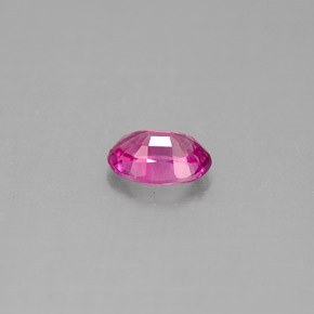 Saphir rose naturelle coupe ovale, 0,59 ct, VS