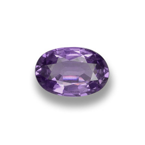 Saphir violet naturelle coupe ovale, 0,53 ct, VS