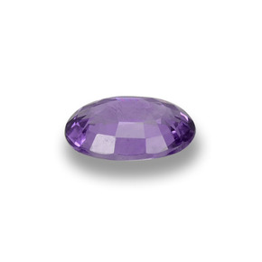 Saphir violet naturelle coupe ovale, 0,53 ct, VS