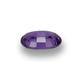 Saphir violet naturelle coupe ovale, 0,52 ct, VS