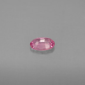 Saphir rose naturelle coupe ovale, 0,53 ct, VS