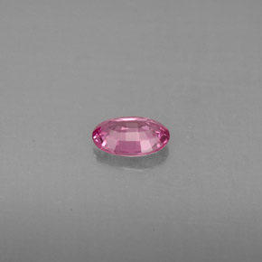 Saphir rose naturelle coupe ovale, 0,52 ct, VS