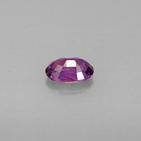 Saphir violet naturelle coupe ovale, 0,60 ct, VS-SI
