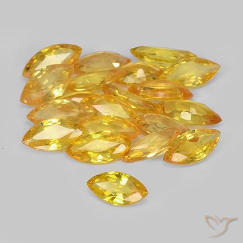 Shop natural 3.18ct Doré moyen Saphir gems, Marquise, from Tanzanie at GemSelect. In stock, global shipping!