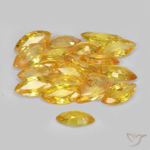 Shop natural 3.18ct Doré moyen Saphir gems, Marquise, from Tanzanie at GemSelect. In stock, global shipping!