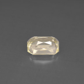 Saphir jaune naturelle taille émeraude, 1,40 ct, VS