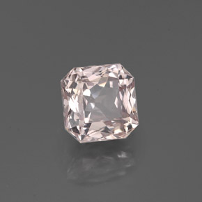 Saphir rose naturelle taille émeraude, 1,32 ct, VVS-VS