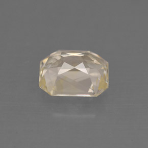 Saphir jaune naturelle taille émeraude, 1,40 ct, VVS
