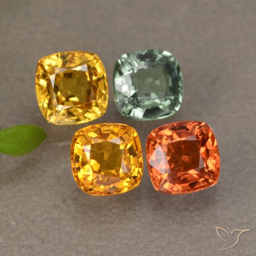 Achetez naturel 1,87ct multicolore saphir gems, coupe coussin, en provenance tanzanie chez gemselect. en stock, livraison internationale!