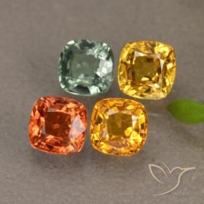 Achetez naturel 1,87ct multicolore saphir gems, coupe coussin, en provenance tanzanie chez gemselect. en stock, livraison internationale!