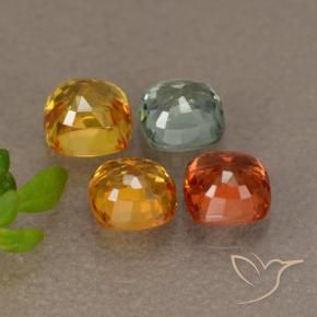 Achetez naturel 1,87ct multicolore saphir gems, coupe coussin, en provenance tanzanie chez gemselect. en stock, livraison internationale!