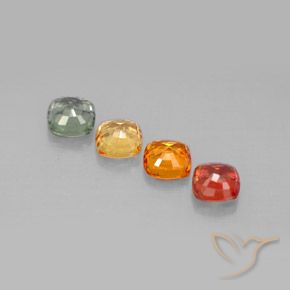 Achetez naturel 2,45ct multicolore saphir gems, coupe coussin, en provenance tanzanie chez gemselect. en stock, livraison internationale!