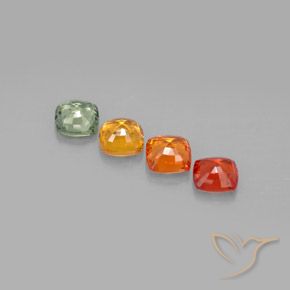 Achetez naturel 2,20ct multicolore saphir gems, coupe coussin, en provenance tanzanie chez gemselect. en stock, livraison internationale!