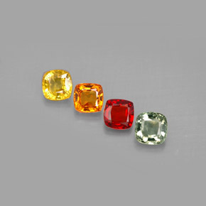 Achetez naturel 2,17ct multicolore saphir gems, coupe coussin, en provenance tanzanie chez gemselect. en stock, livraison internationale!