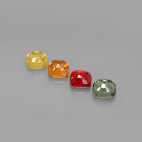 Achetez naturel 2,17ct multicolore saphir gems, coupe coussin, en provenance tanzanie chez gemselect. en stock, livraison internationale!