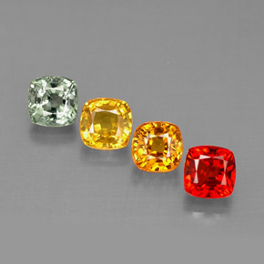 Achetez naturel ct multicolore saphir gems, coupe coussin, en provenance tanzanie (songea) chez gemselect. en stock, livraison internationale!
