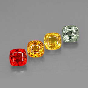 Achetez naturel ct multicolore saphir gems, coupe coussin, en provenance tanzanie (songea) chez gemselect. en stock, livraison internationale!