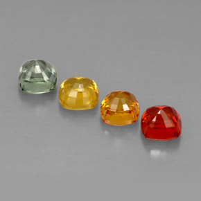 Achetez naturel ct multicolore saphir gems, coupe coussin, en provenance tanzanie (songea) chez gemselect. en stock, livraison internationale!