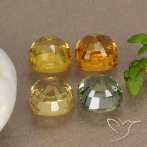 Achetez naturel 2,65ct multicolore saphir gems, coupe coussin, en provenance tanzanie chez gemselect. en stock, livraison internationale!