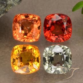 Achetez naturel 2,26ct multicolore saphir gems, coupe coussin, en provenance tanzanie chez gemselect. en stock, livraison internationale!
